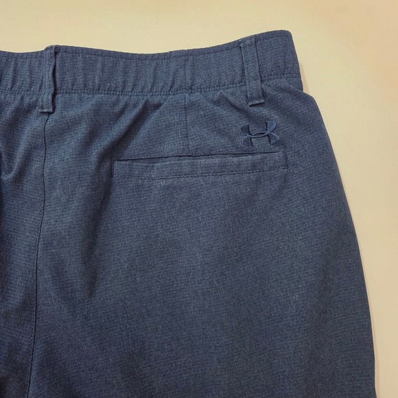 Under‎ Armour HeatGear Golf Shorts Mens 34 Blue Performance Loose Fit - Picture 9 of 12